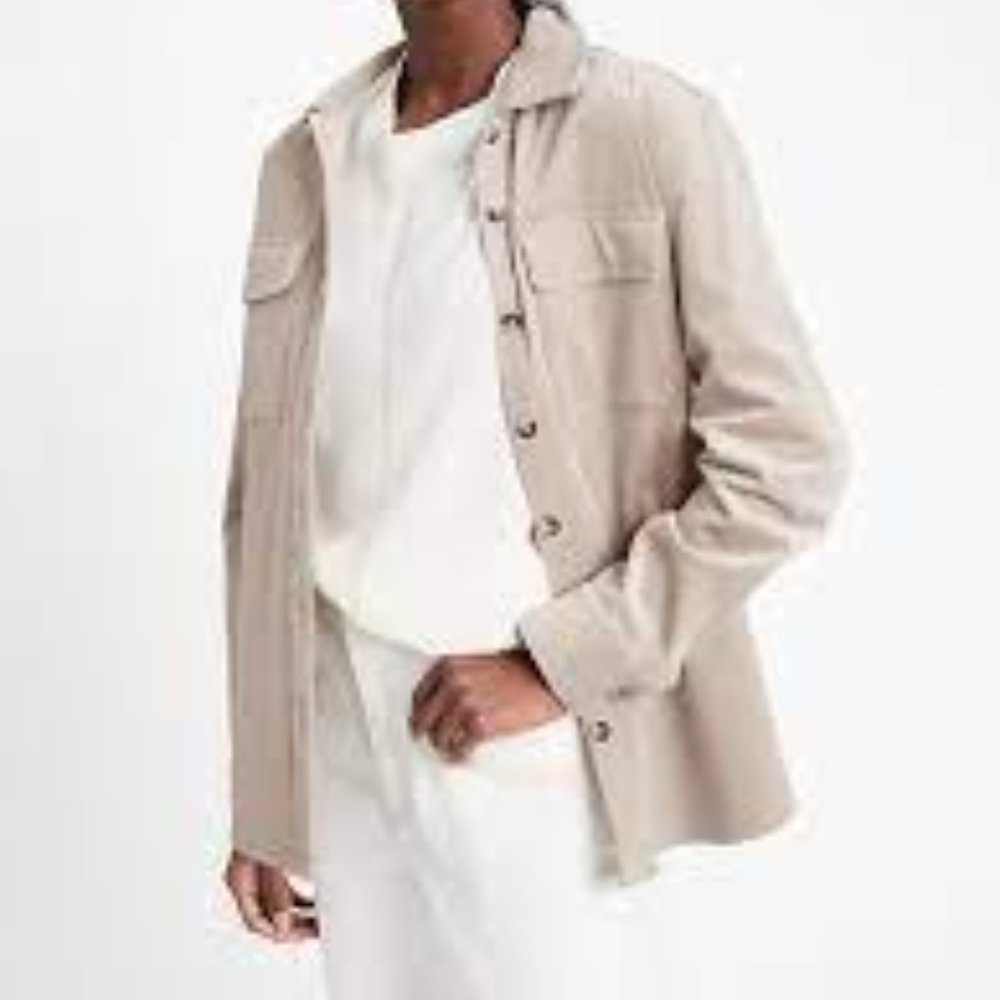 Banana Republic Petite Corduroy Shirt Jacket Shacket